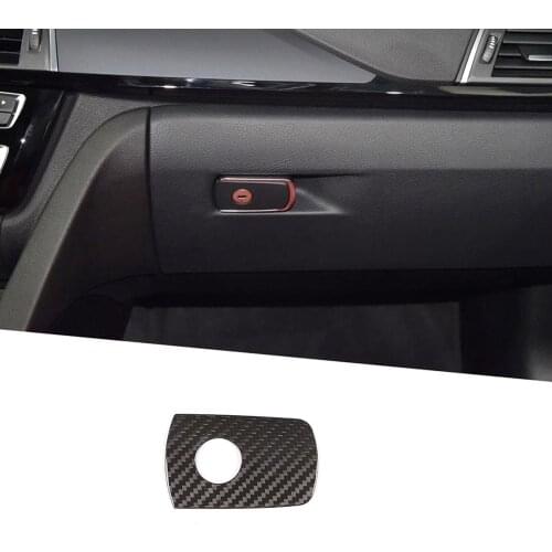 Real Carbon Fiber Passenger Storage Box Decoration Trim for BMW 3 Series F30 F80 F82 F83 M3 M4 2014-18 LHD Vehicles Accessories