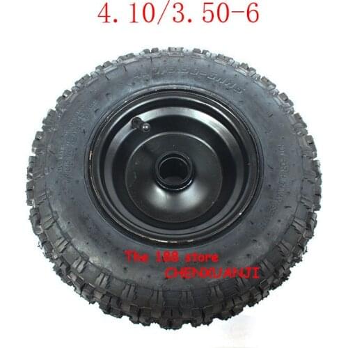 2019 New Good Reputation 4.10/3.50-6 Tyres with Hub for E-Bike, Wheelbarrow Scooter, Mini Motorcycle Atv Motorcycle