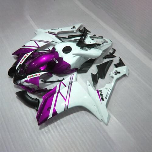 Upgrade your Injection fairing kit fit for YAMAHA 2007 2008 YZFR1 YZF R1 07 08 purple white motorcycle fairings body kits YB35