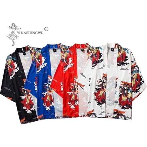 Japanese Kimono Print Coat Costume 12 Styles T-shirt Men Harajuku Women Tops Bra Japan Haori Cardigan Shirt Yukata Coats Jacket