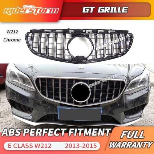 For W212 GT Grille For E-Class W212 E300L E400L E200 E350 Grill Radiator Without Emblem 2013-2015 grille bumper grill