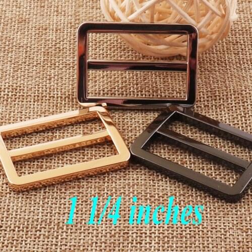 8 pcs Slide Buckles 1 1/4" Silver/Pale Gold/Gunmetal Strap Fasteners Adjuster Belt Bag Luggage Craft Straps Handbag 32mm Buckle