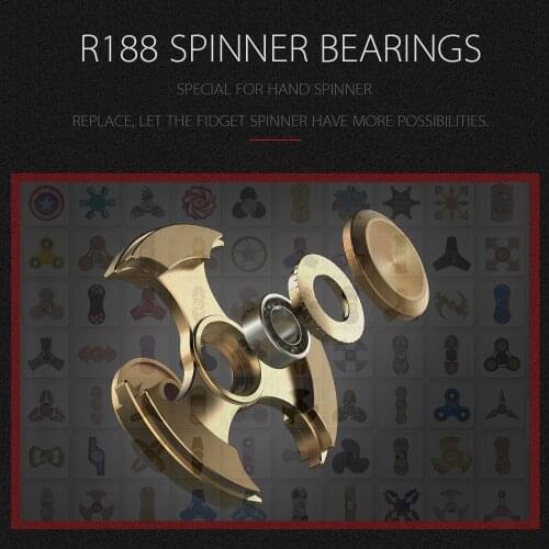 Special R188 608 Bearings For Metal Fidget Spinner High Speed Stainless SR188 Hand Finger Spinner R188 608 Bearing