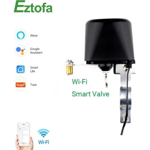 Wifi Smart Valve Home Automation System Valve Control for Gas Or Water Voice Control Work With Alexa Echo Google Home