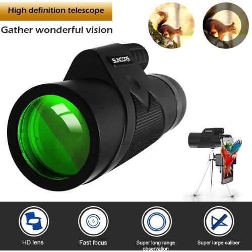 New Binoculars High Magnification HD 20x50 Telescope Focus Optics Zoom Telescope Waterproof For Outdoor Telescope Hunting