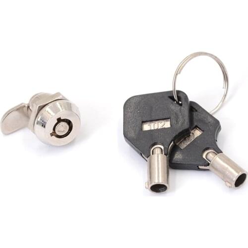 High Quality New Drawer Tubular Cam Lock Keyed Different for Door Mailbox Cabinet Tool Box with 2 Keys DIY Furniture Hardware