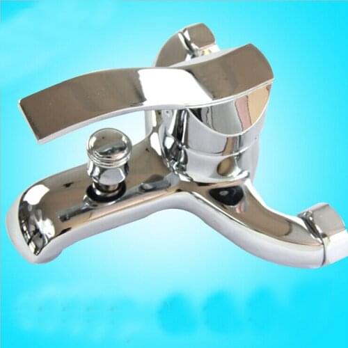 High Quality Brass Bath & Shower Tap Wall Mounted Silver Color Bath Tap