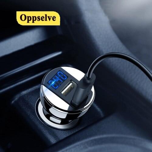 3.1A LED Display USB Phone Charger Car-Charger For iPhone 12 11 Pro 7 8 Plus for Xiaomi Samsung Mobile Phone Adapter Car Charger