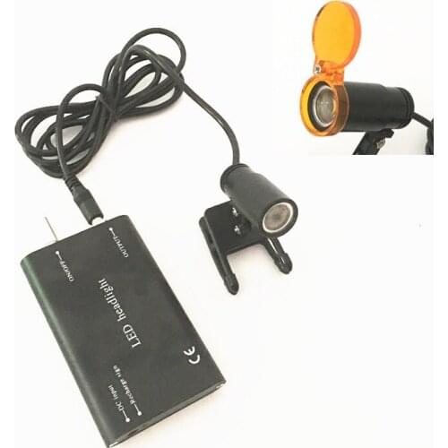 Clip Medical Headlight 5W LED Headlamp Dental Surgical Head Light Rechargeable Battery Adjustable Brightness
