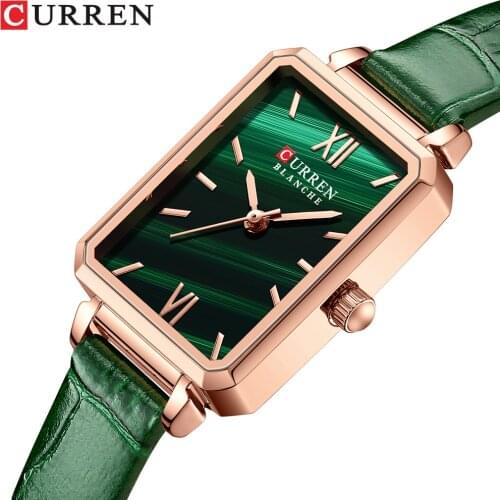 Curren Women Watches Luxury Brand 2021 Small Dail Green Ladies Wrist Watches Elegant Female Wristwatches Relogio Feminino