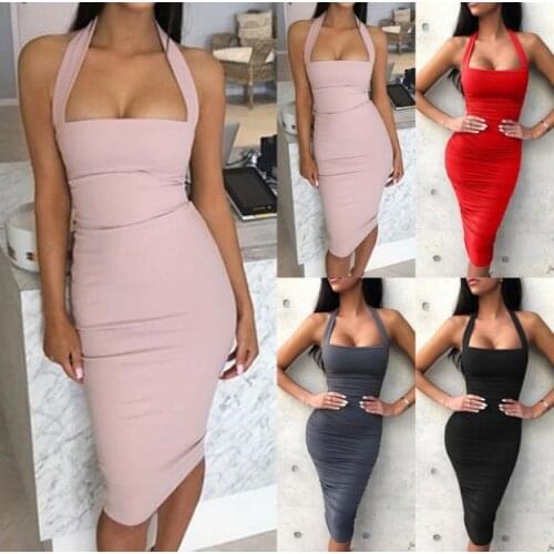 Summer Sheath Casual Dress Women Vintage Elegant Party Dress Vestidos Black White Bodycon Dresses Backless Dress