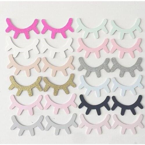 1 Pair Nordic Style Cute Wooden 3D Eyelash Wall Sticker Decor Children Kids Baby Room Background Wall Sticker Home Decoration