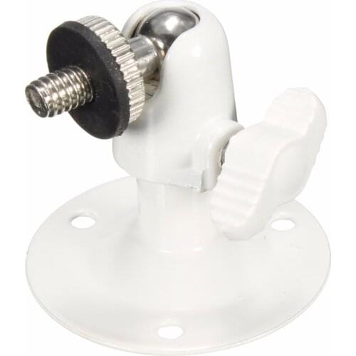 1 Pcs 90 degree Metal Wall Mount Rotating Ceiling Bracket Stand Holder For CCTV Surveillance Security Camera White
