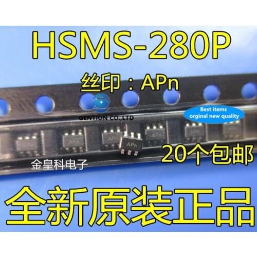 10PCS HSMS-280-p-BLKG schottky diode HSMS-280 p SOT-363 in stock 100% new and original