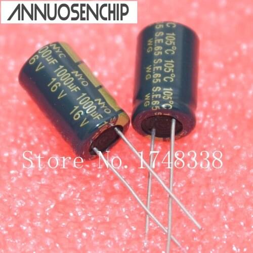 16V 1000UF Motherboard high frequency Capacitor 10*16mm 1000UF 16V electrolytic (50pcs) Free shipping