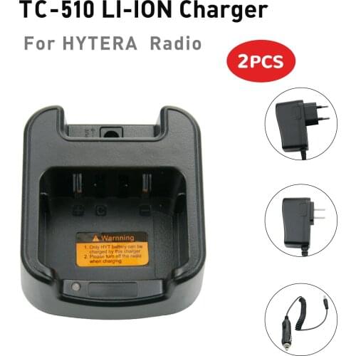 2Pcs Walkie Talkie Battery Charger for HYTERA HYT BL1719 TC-510 TC-585 TC-500S Radio