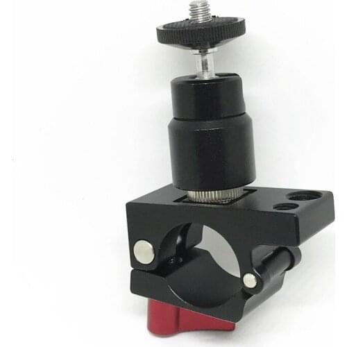 25mm Clamp Adapter Holder Tube Rod for DJI Ronin M MX Monitor Bracket 1/4 Mount Mini Ball Head and 1/4 to 3/8 Male Screw