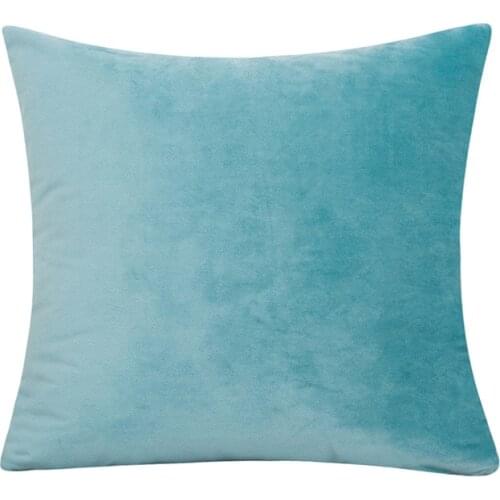 50*50cm Velvet Cushion Cover Pillowcase Solid Color Pillow Case Home Decor Sofa Throw Pillows Room Pillow Cover Decorative Hot