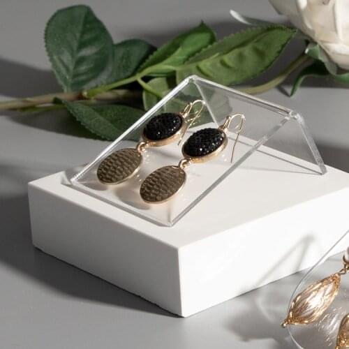 Acrylic Earrings Display Riser Jewelry Display Holder Clear Earrings Display Stand
