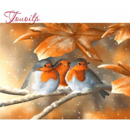 Diamant peinture animaux avec strass carrés oiseau point de croix Kit diamant mosaïque pleine mise en page perlée photos cadeau