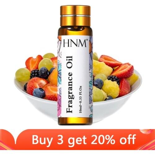 HNM Fruit Salad Sweets Fragrance Oil 10ml Essential Oils for Humidifier Perfume Soap Rosewood Mint Chocolate Chip Ice Cream Musk