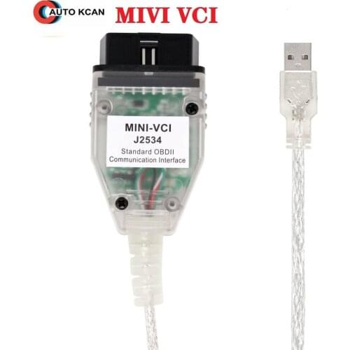 MINI VCI RL Car Diagnostic Cables Latest Version V13.00.022 For To-yota j2534 K+DCAN Supports K-Line MINI-VCI HW2.0.4 FT232RL