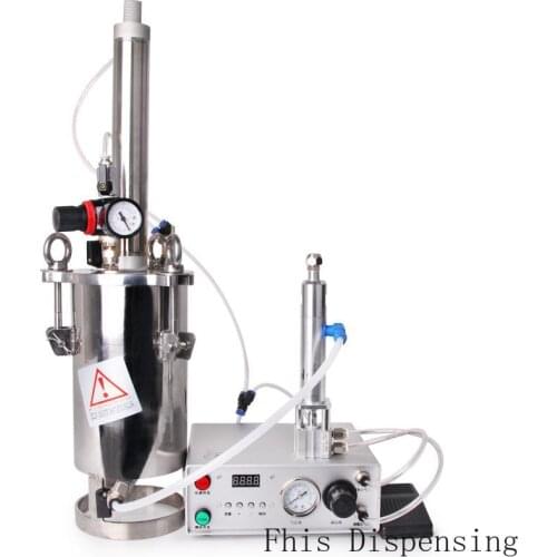 Cylinder Piston Pressure Bucket Dispensing Valve Set Automatic Dispenser Yellow Glue UV Latex Glue Machine