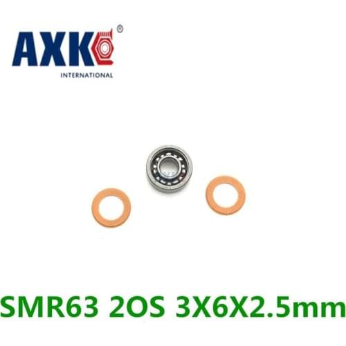 Free shipping 1PC 3X6X2.5mm SMR63 rs CB ABEC7 Stainless Steel Hybrid Ceramic Bearings/Fishing Reel Bearings smr63 2os