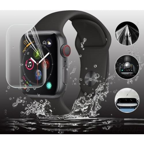 Hydrogel Screen Film Protector For Apple Watch 6 5 40mm 44mm Full Coverage Protective Film For Iwatch 5 6 40MM 44MM not glass