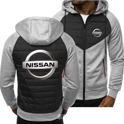 2021new Men for NISSAN Car Logo Print Spring Autumn Mens Jacket Casual Sweatshirt Long Sleeve Mens zipper Jacket Man Hoody