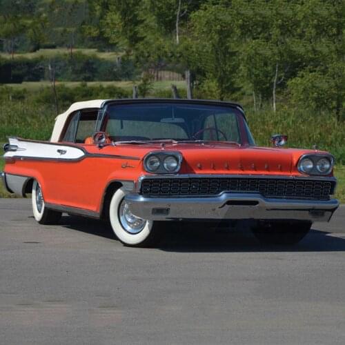 Diecast 1/18 Scale Classic Car 1959 Mercury 5175 Simulation Alloy Model Collectible Decoration Gift Display Hot Toys