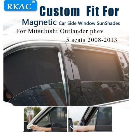 Magnetic Car Sun Shade Car Curtain Car Side Windows Sun Visor Shield Sunshade For Mitsubishi Outlander phev 5 seats 2008-2013