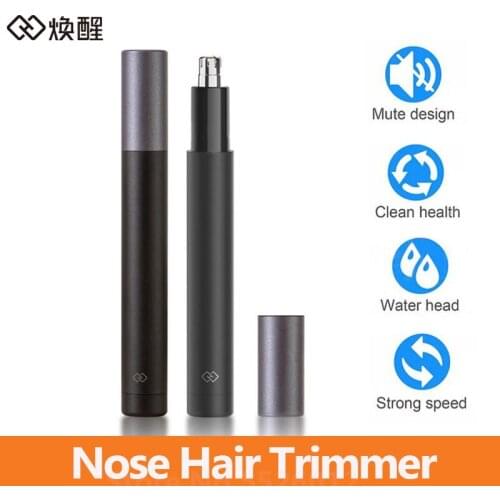 Huanxing Nose Hair Trimmer Men Mini Potable Electric Ear Nose Hair Trimmer Waterproof Safe Ear Cleaner