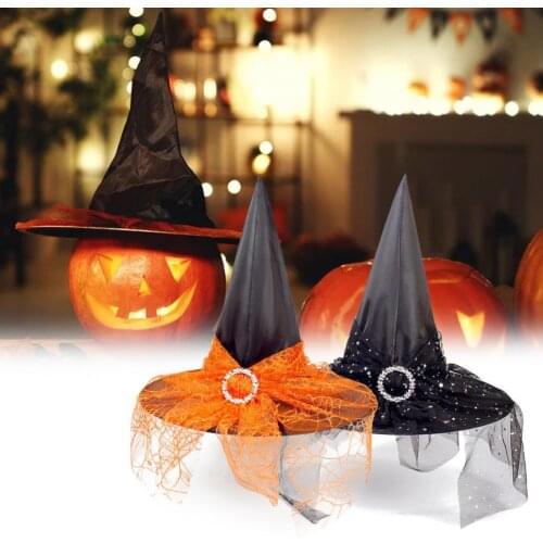 Wizard Hats Fashion Party Headgear Halloween Party Props Cosplay Costume Accessories for Children Adult