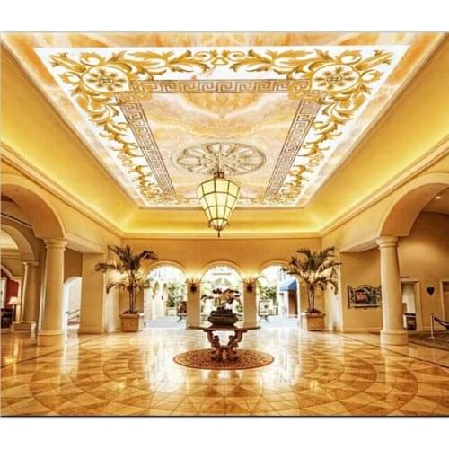 Beibehang Wallpaper custom wallpaper mural European pattern jade ceiling living room bedroom mural background wallpaper