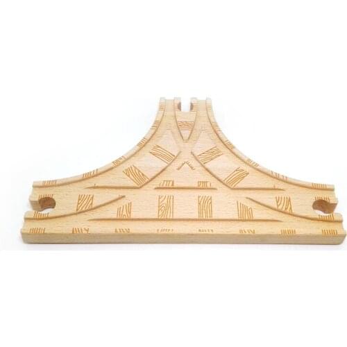 P33 Beautifully patterned T-track railway is Compatible with wooden train track , Track game Special accessories scarcity