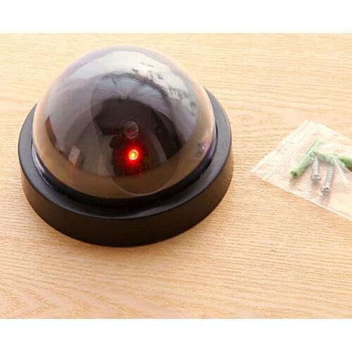 Simulated Security Camera Fake Dome Dummy Camera with Flash LED Light UY8