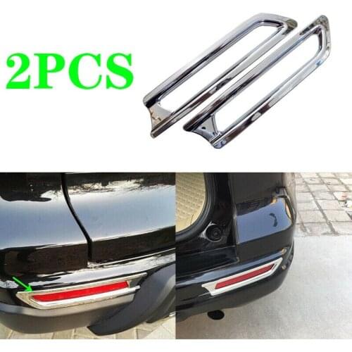 Fit For 2010-2011 HONDA CR-V CRV ABS chrome rear Fog Light Lamp Cover trim 2pcs