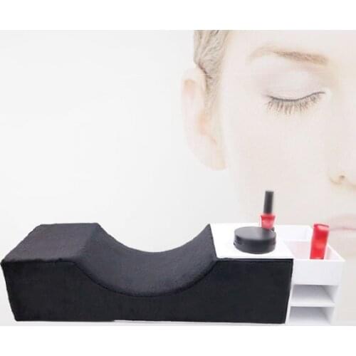 Lash Pillow Neck Support Eyelash Pillow Soft Grafting Eyelashes Memory Foam Eyelash Extension Pillow Makeup Salon With Pocket