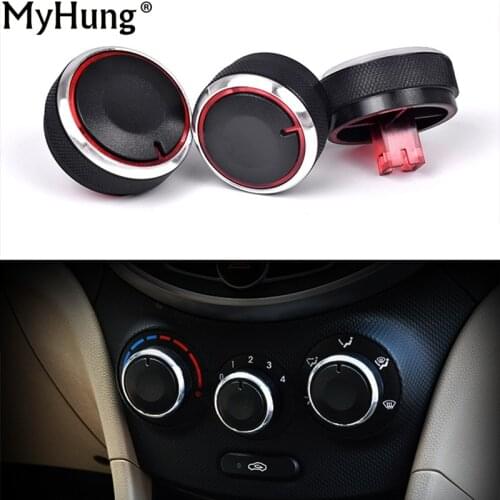 For Hyundai Verna 10-16 Car AC Knob Switch Knob Aluminum Alloy Air Conditioning Heat Control Aluminum Alloy Interior Car Styling