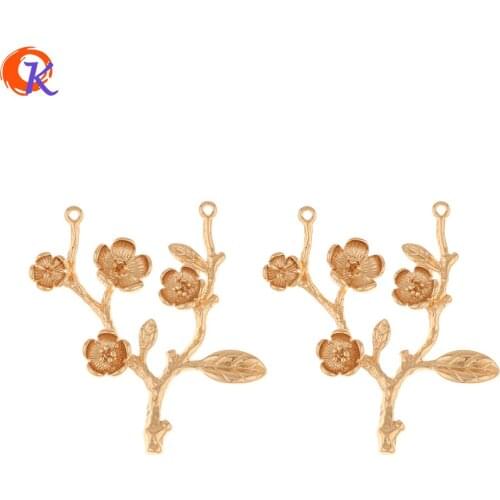 Cordial Design 50Pcs 32*36MM Jewelry Accessories/DIY Making/Copper Material/Flower Shape/Connectors/Hand Made/Earring Findings