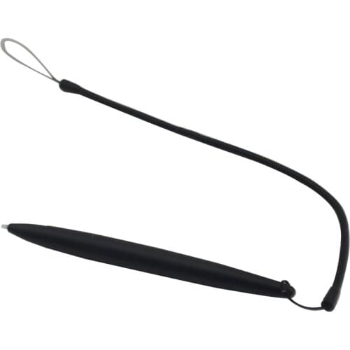 10pcs Black Touch Stylus Pen with Spring Rope for D S Lite D Si 3 D S NEW 3 D S XL LL