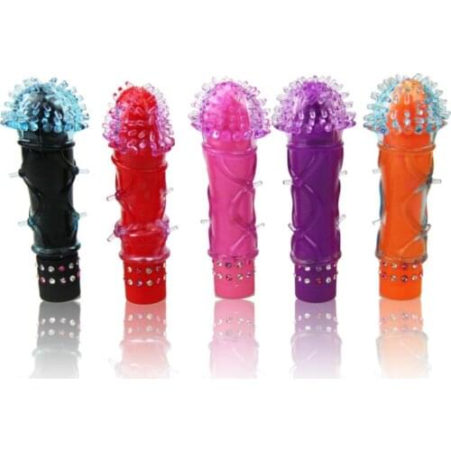 Secret AV Mini G-Spot Vibrator,Powerful Bullet clitoral stimulation thorn finger condom, adult sex toys for women foreplay