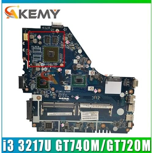 Z5WE1 LA-9535P NBMES11001 NB.MES11.001 for ACER E1-570 E1-570G Laptop motherboard CPU i3 3217U GT740M/GT720M Test OK Mainboard