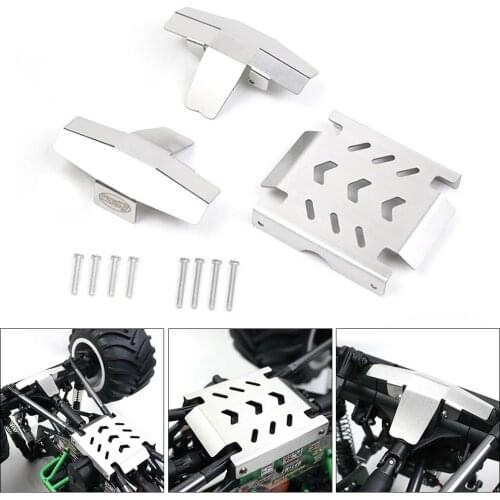 Chassis Armor Axle Protection Plate for 1/8 LOSI LMT 4WD Solid Axle Monster Anti-collision Stainless Steel Guard Plate Truck