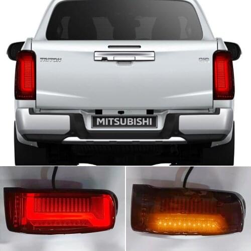 1 Set Car styling pickup Taillight Tail Light For Mitsubishi L200 Triton 2019 2020 LED Rear Lamp DRL Brake Signal Reverse