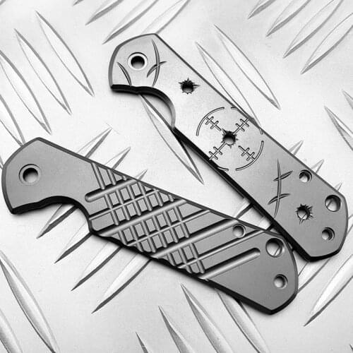 1Piece Titanium Alloy Handle Scale for Land 812