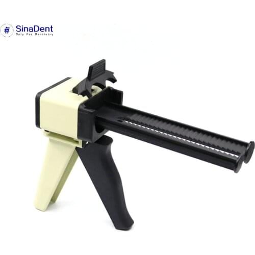1Pcs Dental Impression Mixing Dispensing Gun Universal Dispenser Gun 1:1 /1:2 Silicon Dispenser Gun 50ml Dental Material