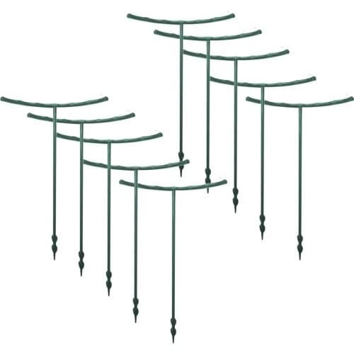 10Pcs DIY Plant Support Frame Artificial Mini Climbing Trellis Flower Stand Garden Tool Plastic U Shape Plant Flower Support