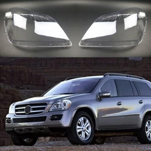 2PCS Car Headlight Lens Head Light Lamp Cover Shell For Mercedes Benz X164 GL350 GL400 GL450 GL500 2006-2011,Left&Right